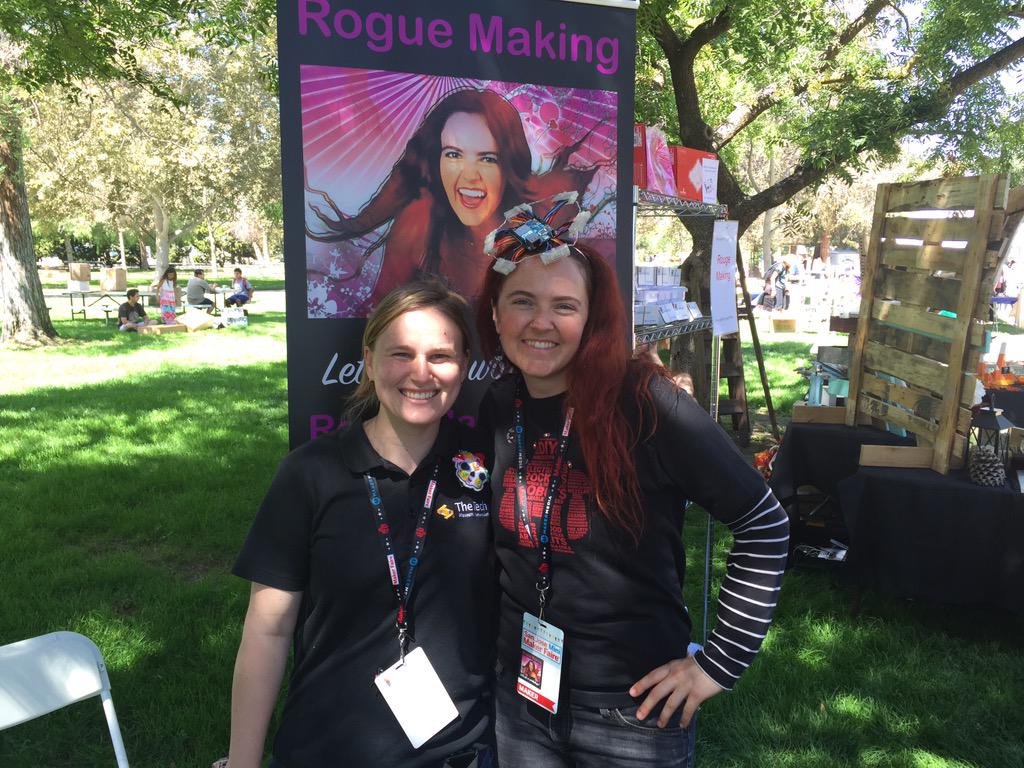 TenayaHurst's tweet photo. @Sjmakerfaire #RogueMaking @SJ_Downtown We love #WearableTech Have a great day 2 #RMSTEAMfest @MakerBoulder ~Tenaya~ http://t.co/mqI7Y7jHIy