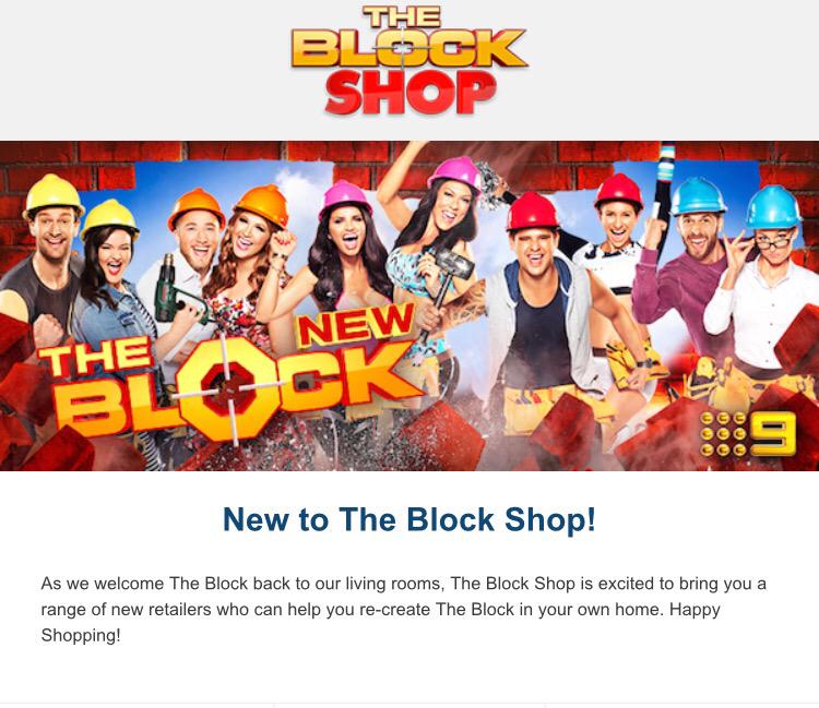 Thrilled to be a retailer on The Block Shop for 2015! #TheBlock #sundayminx #homewares