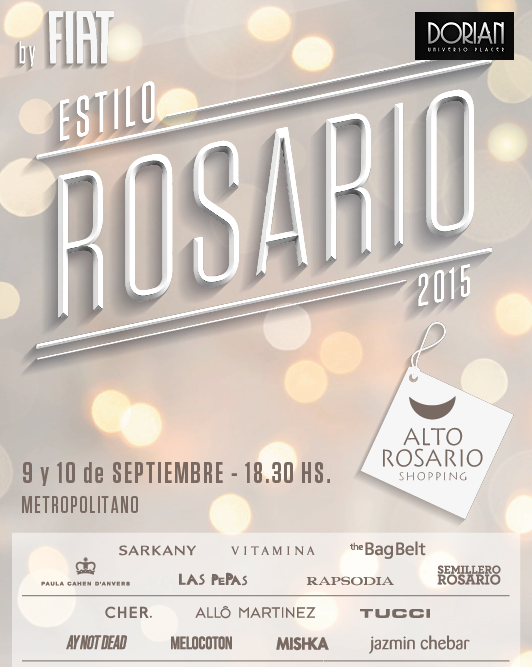 EstiloDORIAN's tweet photo. ¡#DORIAN #Sortea 10 INVITACIONES para #EstiloRosario válidas para 2 personas para los 2 días! Participá haciendo RT! http://t.co/MrPJIPkClr