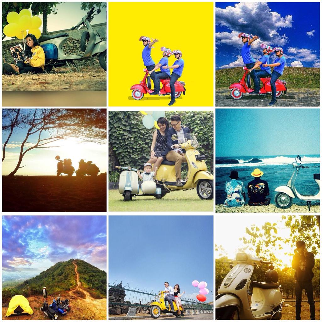 Hari ini kesempatan terakhir, foto Anda ditunggu hingga pukul 23.59 WIB. #VespaBlueYellow #RSI10Vespa
