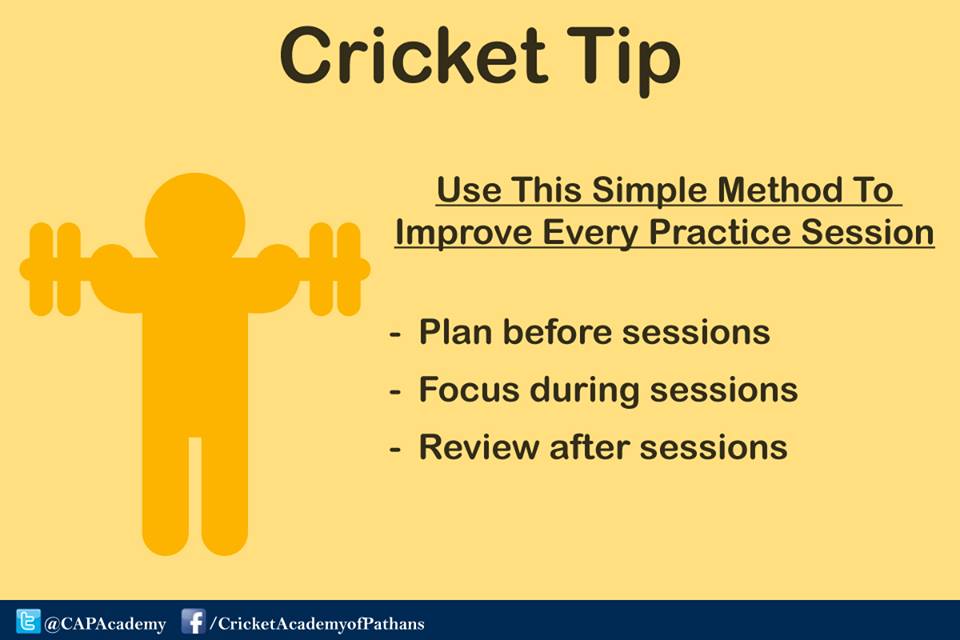 CAPAcademy's tweet photo. Use This Simple Method To Improve Every Practice Session
#Cricket #Tip #Practice #Session http://t.co/DHxmeN1HXD