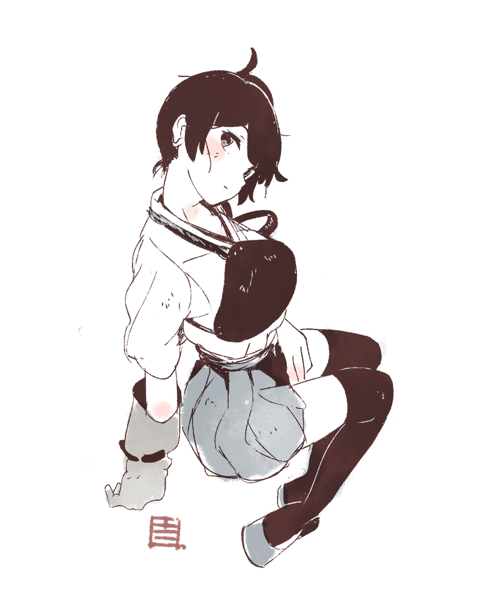 加賀(艦隊これくしょん) 「割と昔のと今のと版権と創作を半々で見てくれ #繋がらなくていいから俺の絵を見てく」|えのきど ShunEnokidoのイラスト