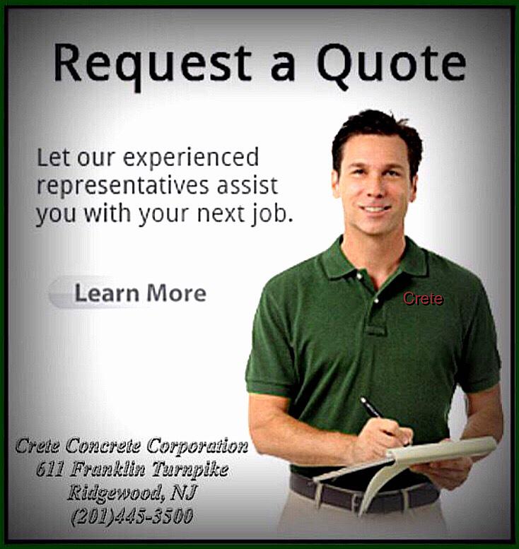 CreteConcrete1's tweet photo. Here at a #Crete no #job is too large or small for our capabilities. Request A Free Quote #PeterSoldano #NYC #NJ #PA http://t.co/Pc42NPYP4E