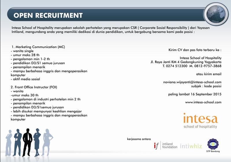 Dibutuhkan Segera ! <a href="/LokerPerhotelan/">LOKER PERHOTELAN</a> @Info_Loker  <a href="/swaragamafm/">SWARAGAMA 101.7 FM</a> <a href="/SmkN4Jogja/">SMKN 4 YOGYAKARTA</a> <a href="/JobCqr/">JobCqr</a> <a href="/JobsDBIndonesia/">jobsDB Indonesia</a> <a href="/infojogja/">info jogja</a>