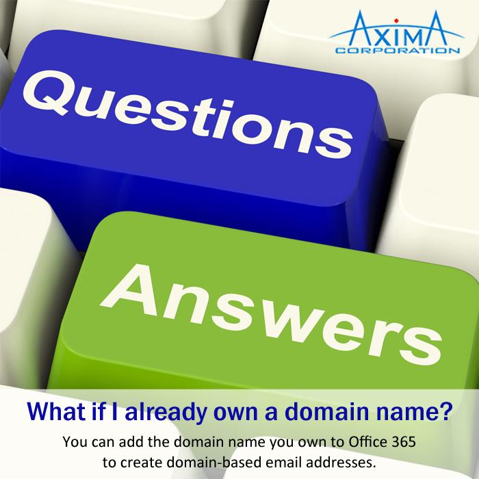 AximaCorp's tweet image. #FAQ #Office365 #Axima