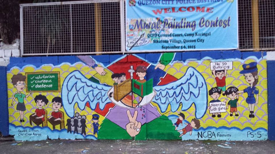 Ps5Qcpd's tweet photo. Mural Painting @ Camp Karingal September 5-6, 2015 http://t.co/u59e5WtL9t
