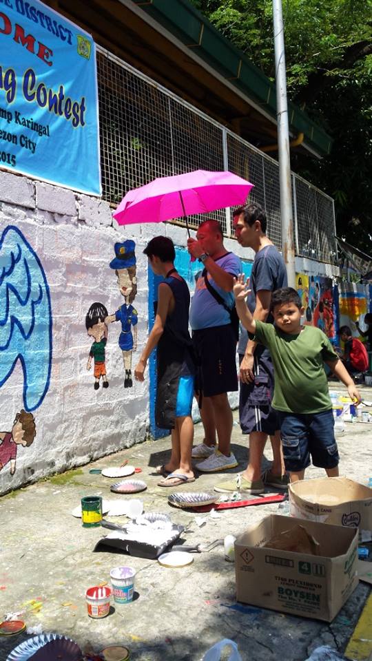Ps5Qcpd's tweet photo. Mural Painting @ Camp Karingal September 5-6, 2015 http://t.co/u59e5WtL9t