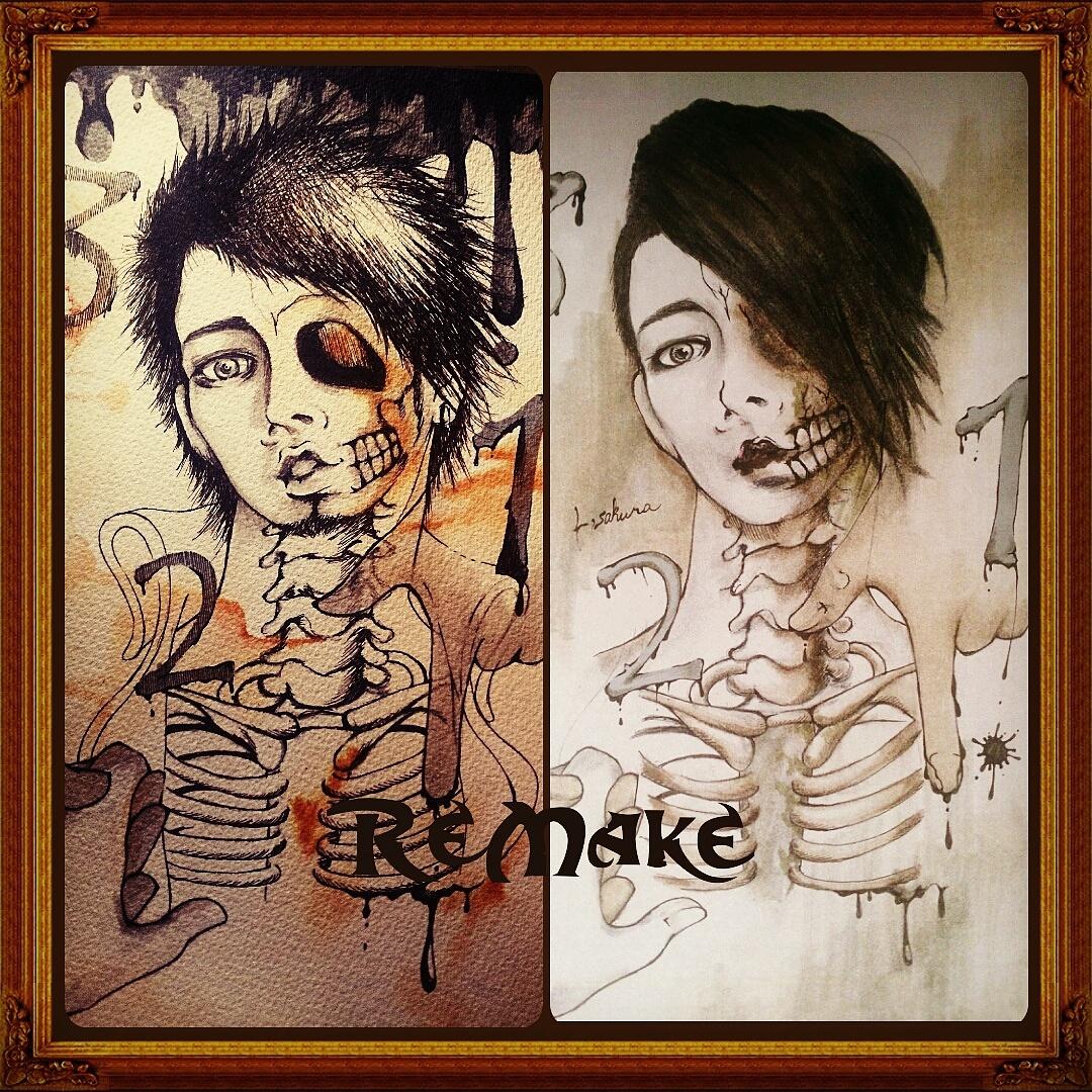 oekaki_Lsakura's tweet photo. #イラスト #drawing #illustration #骸骨 #skull #ペン画 #コピック #miya #ミヤ #MUCC #mucc #夢烏 #muccer
下描きを少し修正して現在のアー写のミヤさんにRe:Make☆ http://t.co/bHskasvt8W