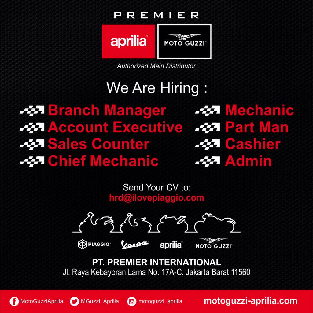 mguzzi_aprilia's tweet image. Are you biker lover? Yes, We are hiring for some cool positions 😊😉. Send your CV to hrd@ilovepiaggio.com