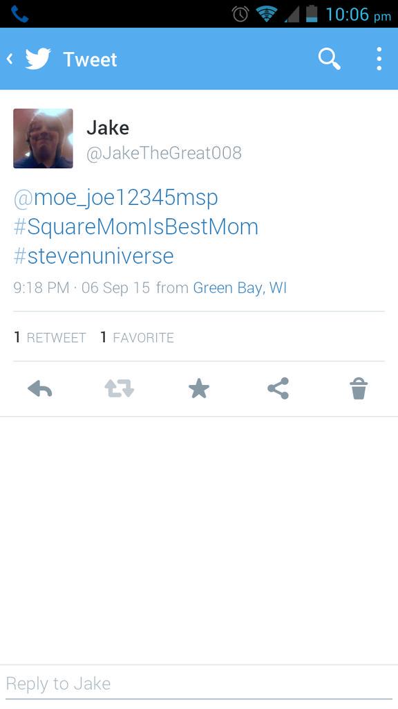 JakeTheGreat008's tweet photo. Is everyone now following me because of #squaremom ? http://t.co/GY28Rhkqpo