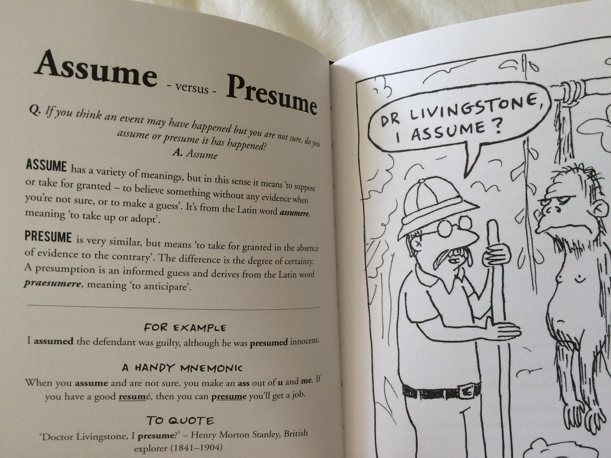 Andrew Thompson On Twitter To Assume Or Presume That Is The Question Thesuppositoryofallwisdom Grammar Words Books Goodreads Http T Co Zc2v8xf6ij