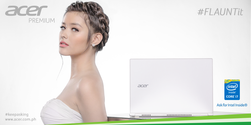AcerPhils's tweet photo. What’s your best quality that makes you deserving of an Aspire S7? #FLAUNTit like @LizaSoberano! Tweet us &amp; win! http://t.co/EFcWSbhJZZ