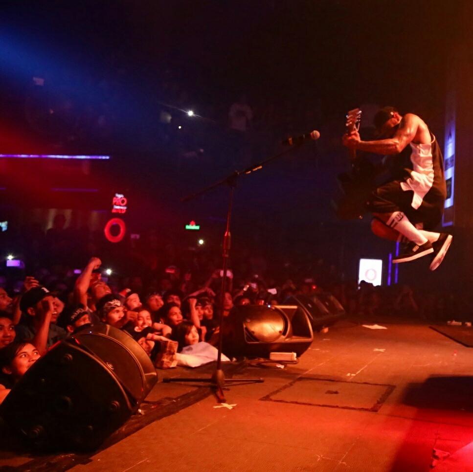 SID perform at liquid jogja On frame : @jrxsid 📷 : @guswib_