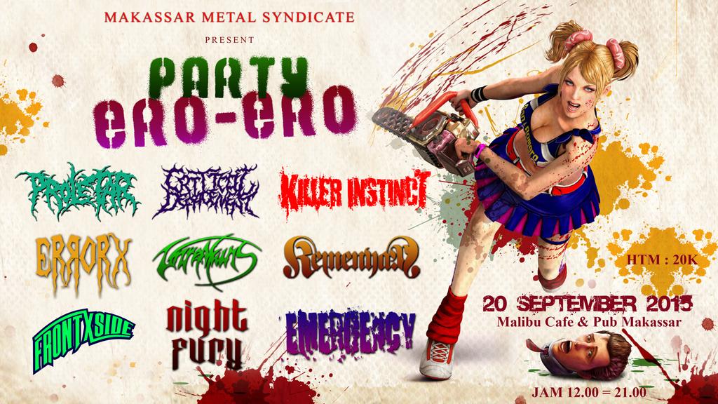 MMS present "PARTY ERO-ERO" 20 Sep 2015, Malibu Cafe &amp; Pub. Jam 12.00-21.00 Wita, HTM : 20K.