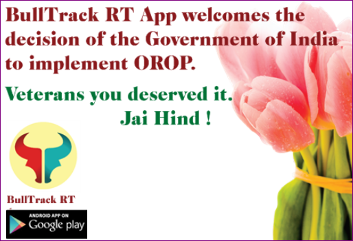 CallPutAnalyzer's tweet photo. #OROP #OROPDelivered #OROPFight
@BullTrackRTApp Congratulations to all veterans. http://t.co/GNcOpvifN6
