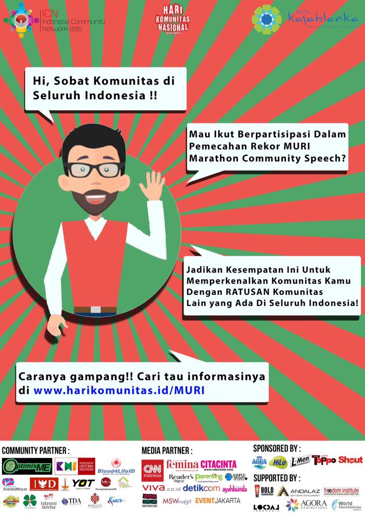 Hi OIers, yuk ikut berkontribusi untuk perkembangan komunitas di Indonesia :) #ICN2015 <a href="/harikomunitas/">The 3rd #ICN2015</a>