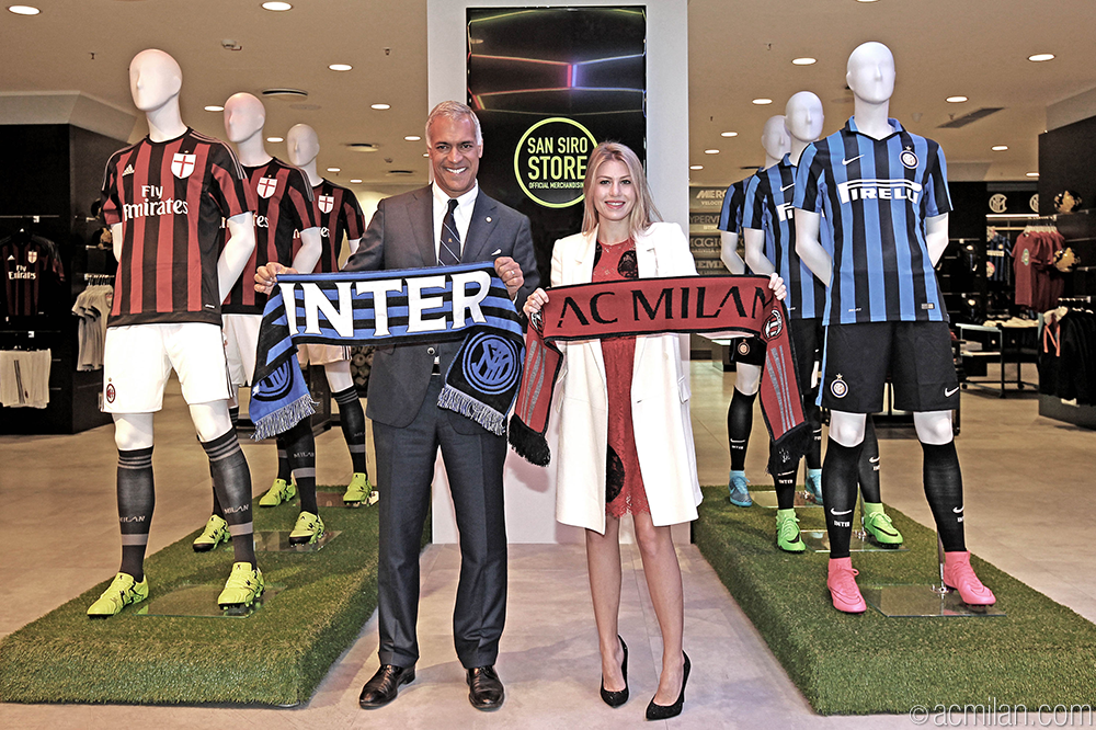 AC Milan on X: #ACMilan's CEO Barbara Berlusconi and FC Inter's CEO  Michael Bolingbroke inaugurated the new San Siro Store today!   / X