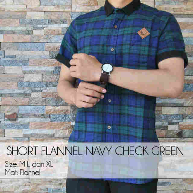 DA_Store1's tweet photo. Short flannel navy check green IDR : 119.000 | free ongkir jabodetabek http://t.co/SZMQdj1kAj