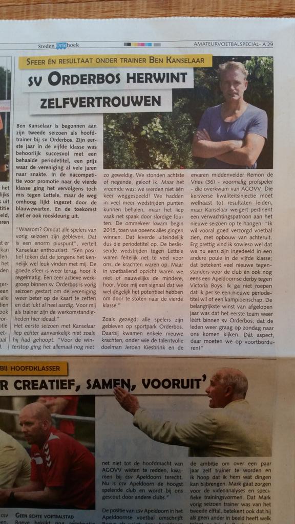 svorderbos's tweet photo. SV ORDERBOS HERWINT ZELFVERTROUWEN.

#ApeldoornseAmateurSpecial  #UitgeverijStedenDriehoek #SVOrderbos #Apeldoorn http://t.co/VkgXp5stkQ