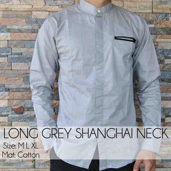 DA_Store1's tweet photo. Long grey shanghai neck IDR : 125.000 | free ongkir jabodetabek http://t.co/prTPSLwxNb