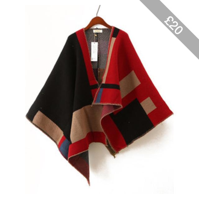 founder_style's tweet photo. SheIn(sheinside) Red and Black Asymmetric Wool Blend Cape http://t.co/11ANtl9bLd http://t.co/2sguweqUFD