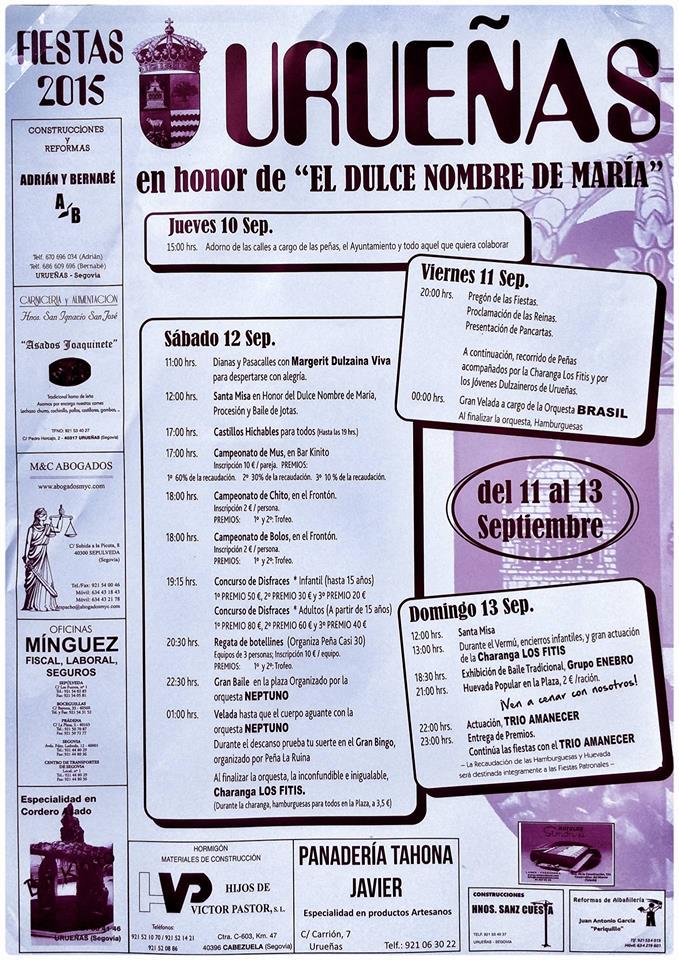 ACAUruenas's tweet photo. ¡FIESTAS EN URUEÑAS! ¿Qué mejor forma de empezar el curso?¿Te las vas perder? Os esperamos;) http://t.co/aaEow6vVYy