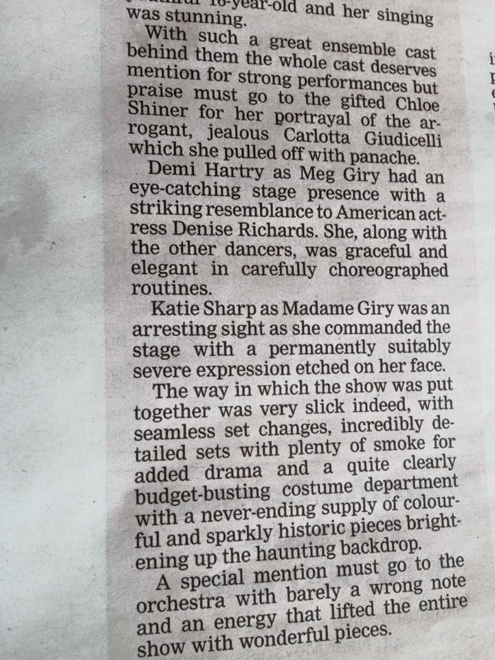 JamesDickens52's tweet photo. 4-5 Star review for Phantom in the @BristolPost!! :) #NapaPhantom @NationalAcdPA @NationalAcdBRS http://t.co/fkZrO86JZQ