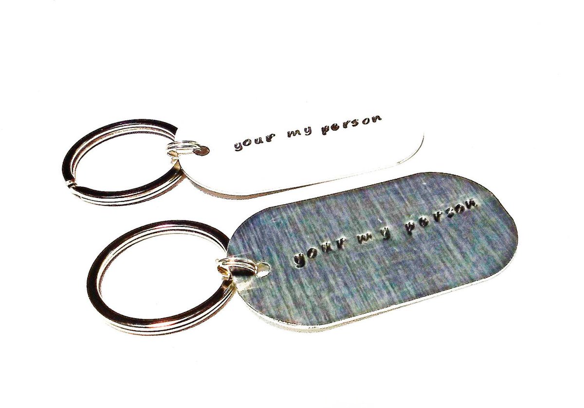 m00dtherapy's tweet image. Your My Person Grey's Anatomy Hand Stamped Keychain Personali… etsy.me/1LTcYH2 #pht1 #CustomizedKeychain