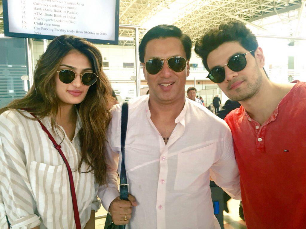 imbhandarkar's tweet photo. Bumped into Stars-in-the-Waiting! The pretty @theathiyashetty &amp; the handsome @soorajpancholi9! Best wishes for #HERO! http://t.co/H4pnoPu4Tj