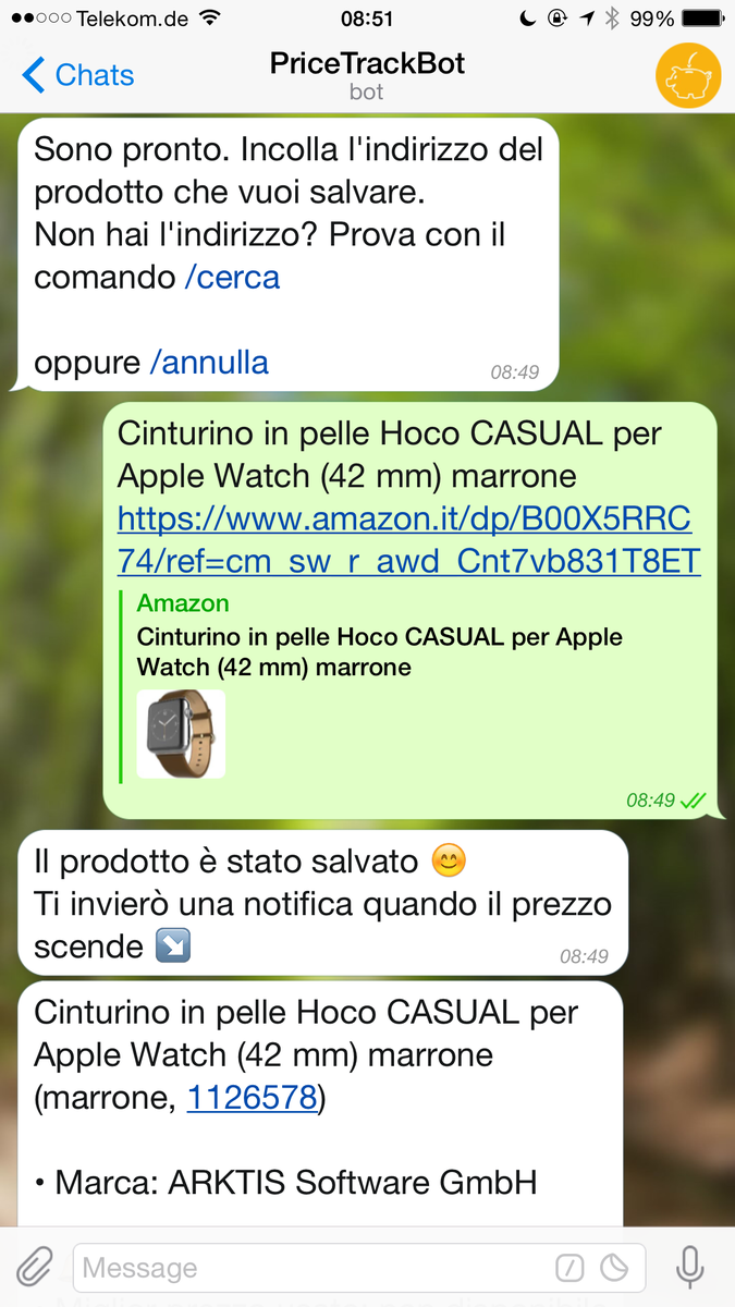 RickyDP's tweet image. Questo bot per tracciare i prezzi dei prodotti @amazon su @telegram è pazzesco! 
#PriceTrackBot