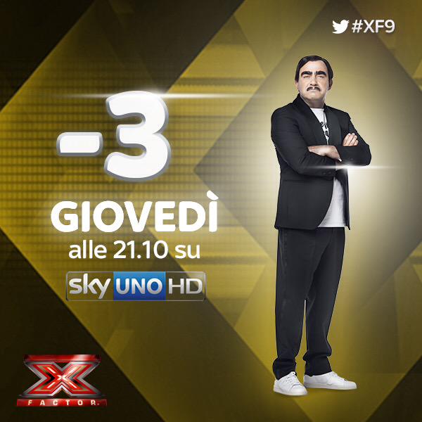 XFactor_Italia's tweet photo. "Sarò il garante dell'italianità e del bel canto." -3 a #XF9 con @eelst su @SkyUno! 🇮🇹 http://t.co/tsGwLk3F1b