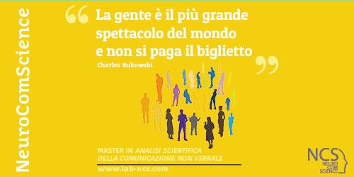 NeuroComScience's tweet image. "La gente è il più grande spettacolo del mondo e non si paga il biglietto" - C. Bukowski
lab-ncs.com