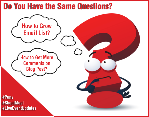 ShoutMeet's tweet photo. #LiveEventUpdates #Questions from #Pune #ShoutMeet. Do you have the same? Let us know. @denharsh #Travel #Blogging http://t.co/SsFfb3HDSV