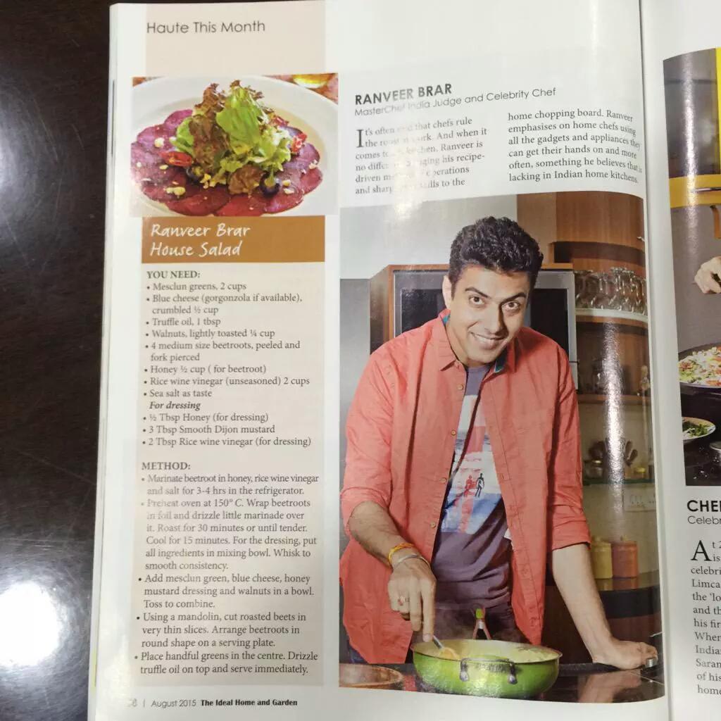 RushinaMG's tweet image. #Unchef among chefs 😁! in @idealhomeIndia w @ranveerbrar @TheVikasKhanna @SanjeevKapoor @SaranshGoila @APBCookStudio