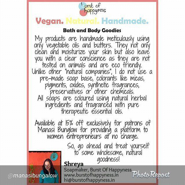 shreya_sharan's tweet photo. By @manasibungalow "Wash away your #Monday Morning Blues with organic and handcrafted soaps by our lovely #soapmake… http://t.co/Z4kV4yEVA3