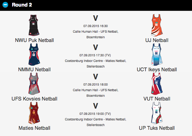 Netball_SA's tweet photo. #VarsityNetball Fixtures (7 Sep): LIVE on @SuperSportTV Ch210 17:15 @NMMU4U v @UCTNetball http://t.co/obkaUnRrhN http://t.co/OhwSVN9V1h