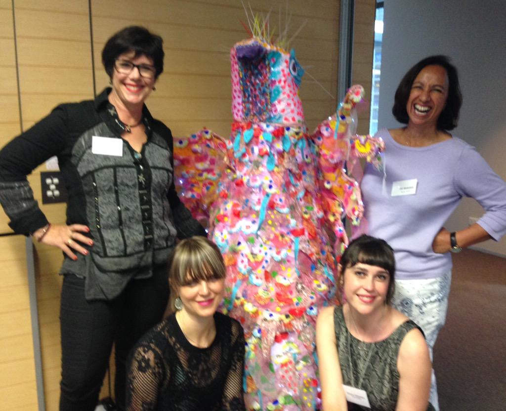 SocialTradersAU's tweet photo. Celebrating creativity: Studio A takes flight pitching their #socent to support artists with a disability #STPitch http://t.co/0PlGJAAZpk