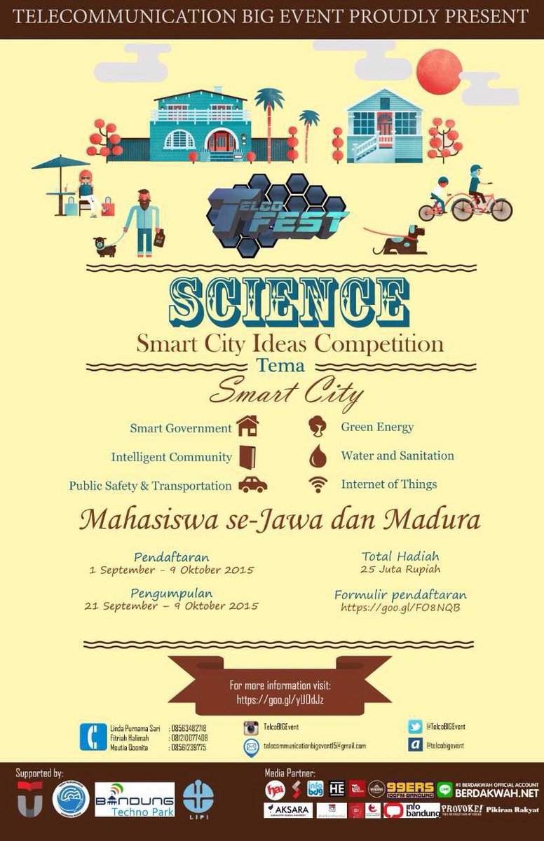 infobandung's tweet photo. Essay competition w/ highest prize pool up to 25 million rupiah! info @TelcoBigEvent #infolomba #SCIENCE2015 http://t.co/QLusmPH46r