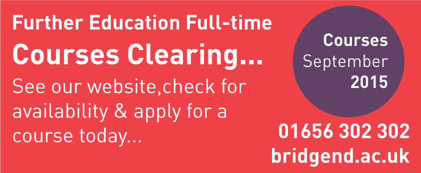 BridgendCollege's tweet photo. #FE #clearing2015 #Courses Click here for a full list of courses and how to apply:
http://t.co/Ow32YFXZT9 http://t.co/wGBlPE9ehE