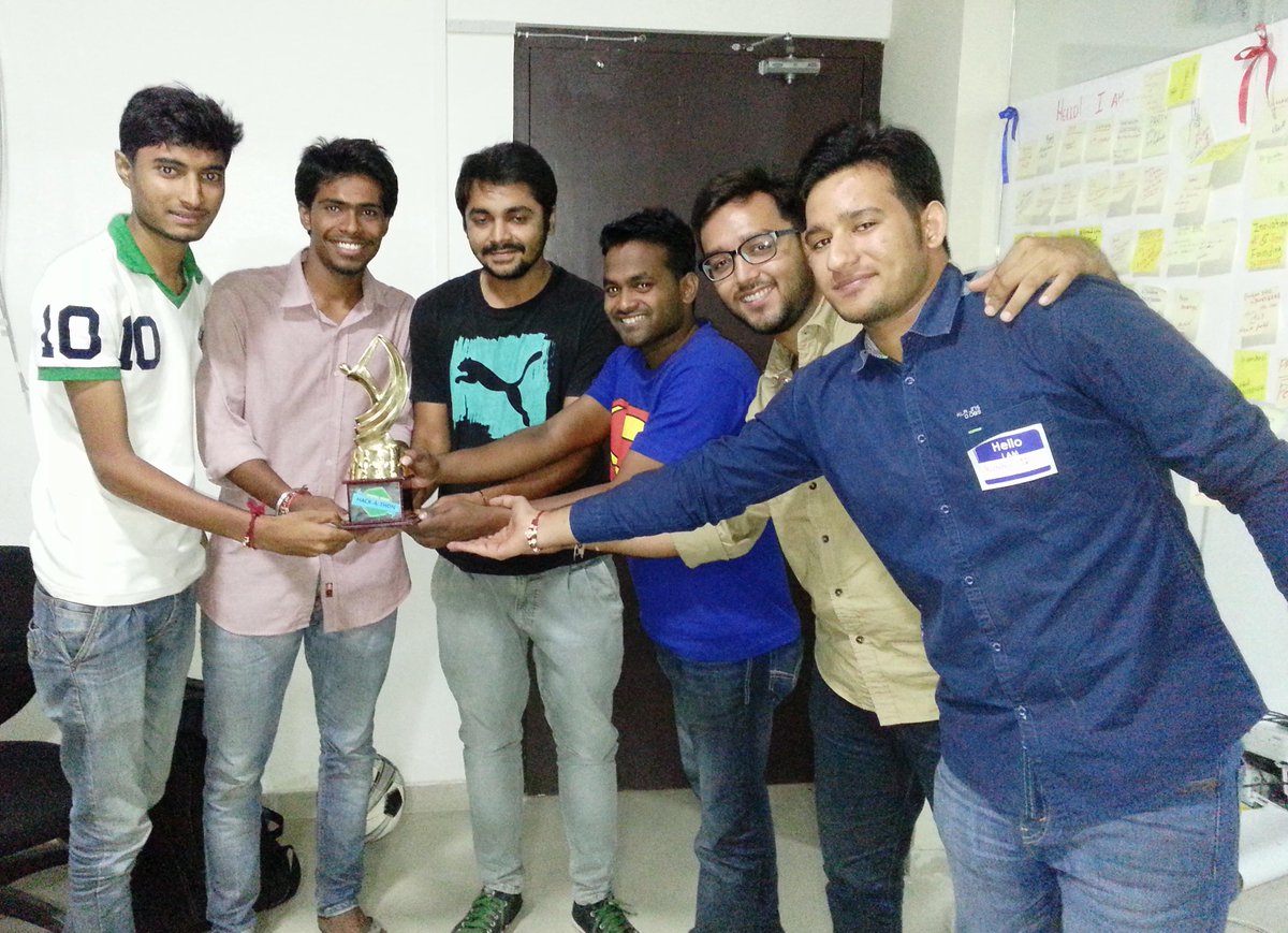 Pravashdey's tweet photo. Let your DREAMS be the foundation of our passion! Congrats #DigitalIndHack winners :)  #technology #Innovation http://t.co/ooHMqer7Vn