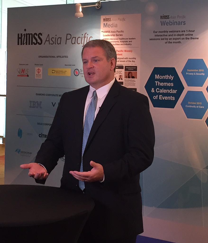 YBaptist's tweet photo. Mark Guerinot @mjgueri sharing #IBM #watsonhealth @ #himssap15 http://t.co/stz98dhF69