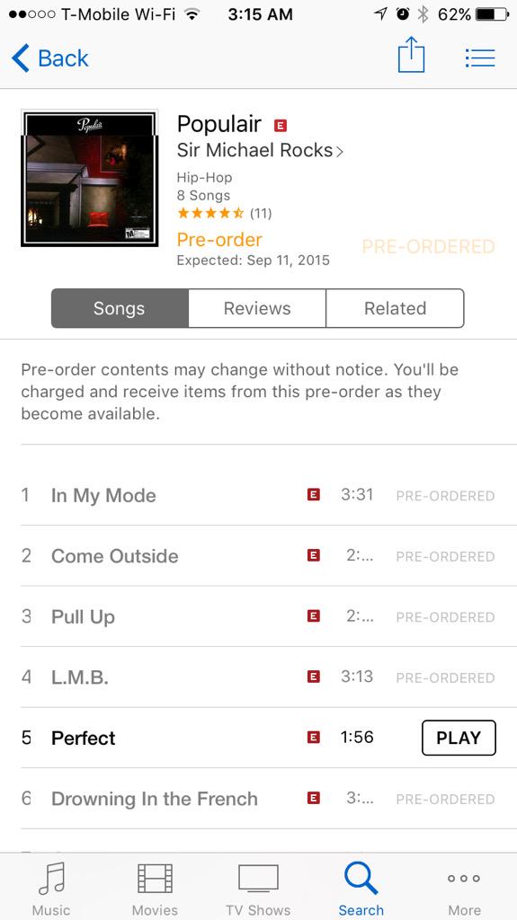 ToothPickClique's tweet photo. PRE ORDER @SirMichaelRocks #POPULAIR NOW!! https://t.co/4Z2mXObNvs http://t.co/mTqQ9lOZNy