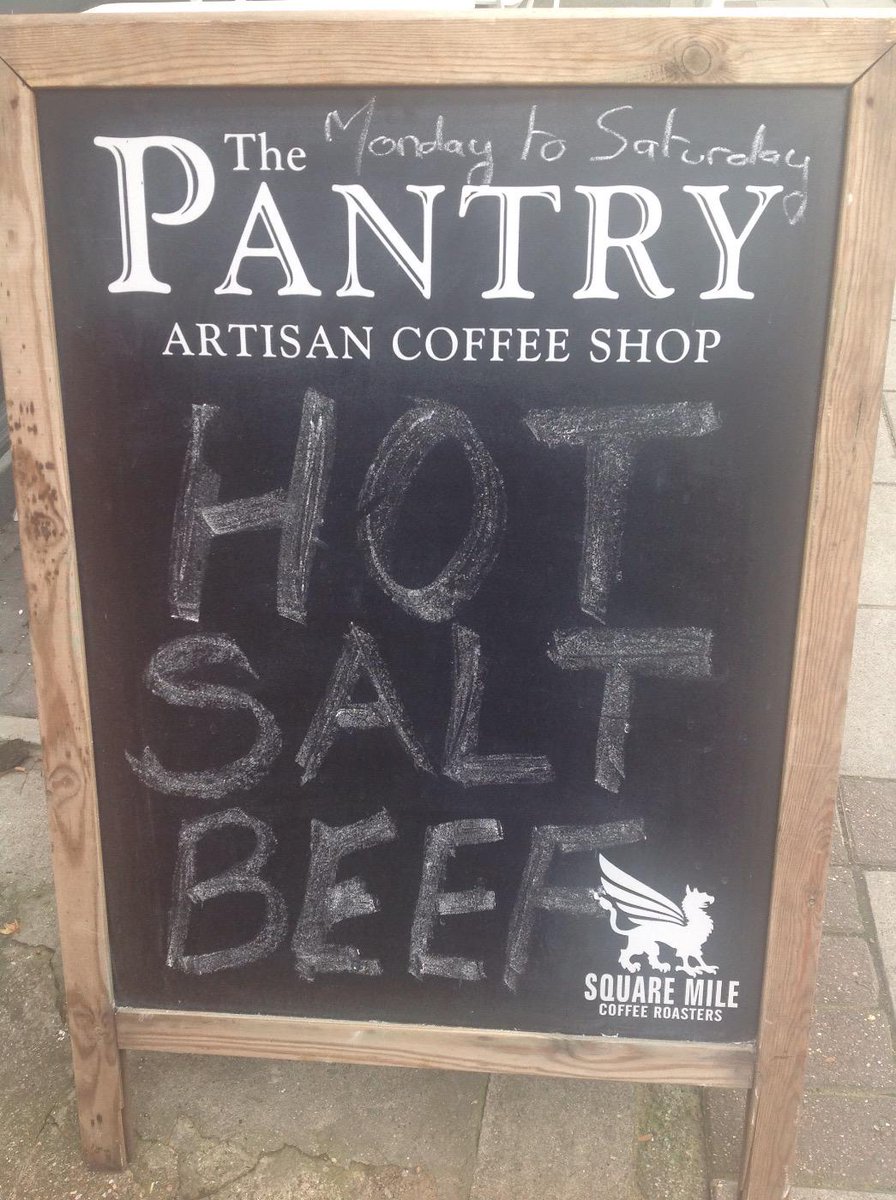 Try our Hot Salf Beef Bagel <a href="/ThePantryBR1/">The Pantry BR1</a>
#pickle #horseradish #yummy