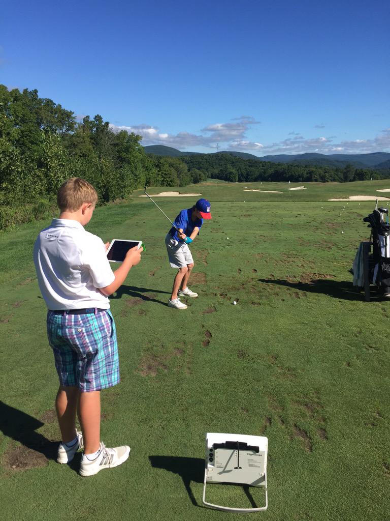 BullsGolf's tweet photo. #jrgolfweek jrs teaching jrs on the @FlightScopeGolf http://t.co/mMhNmpnXqF