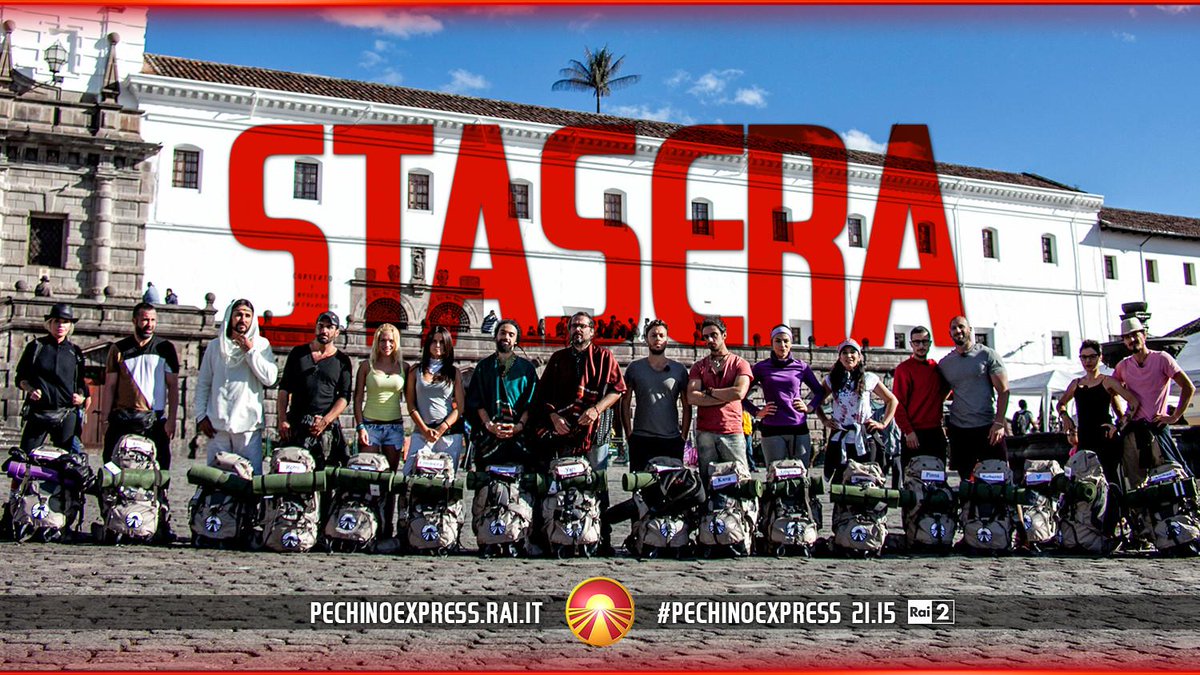 PechinoExpress's tweet photo. Siete pronti a partire per il Nuovo Mondo? 🌎
STASERA su @RaiDue ritorna #pechinoexpress! 🎉
Ditelo a tutti! 😊 http://t.co/6avqnIa4bh