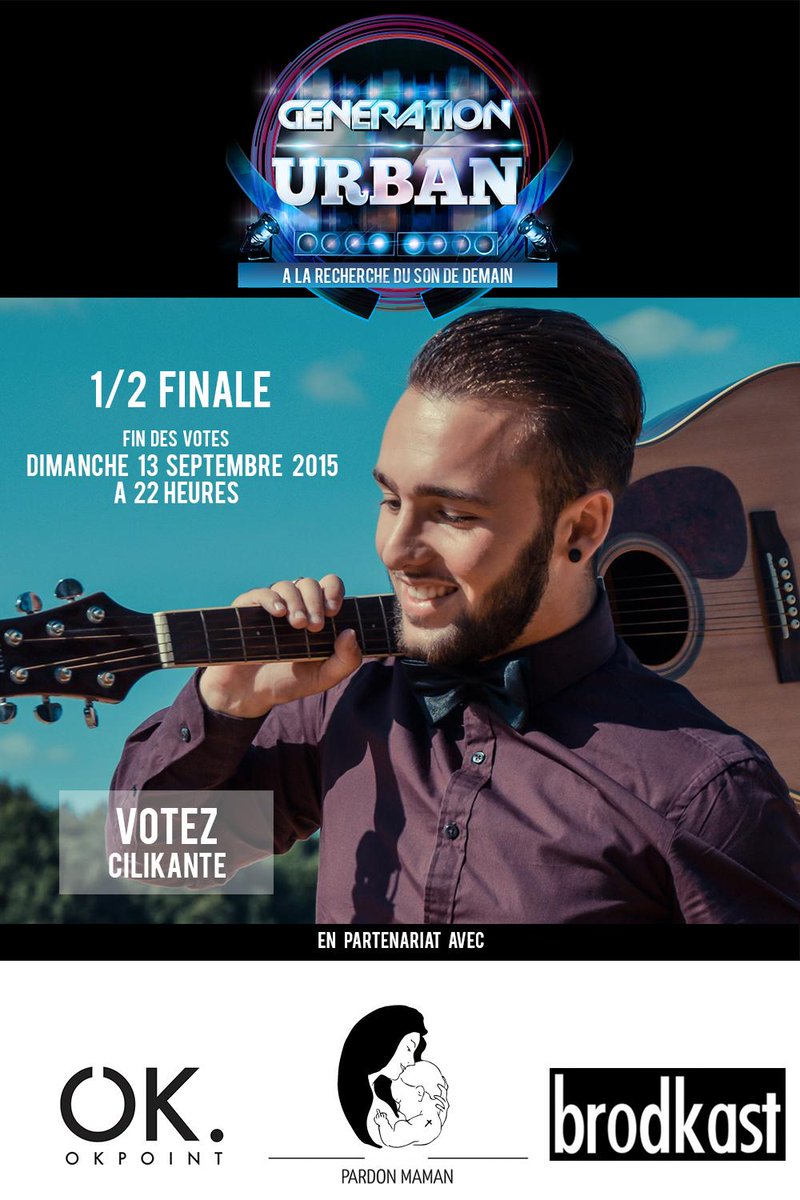 TheBuzzLand's tweet photo. @cilikante Votez pour Cilikante ! >> http://t.co/E9DKeSahtb #GenerationUrban #BuzzLand #Pardonmaman #OKpoint http://t.co/VkUMsB7OIK
