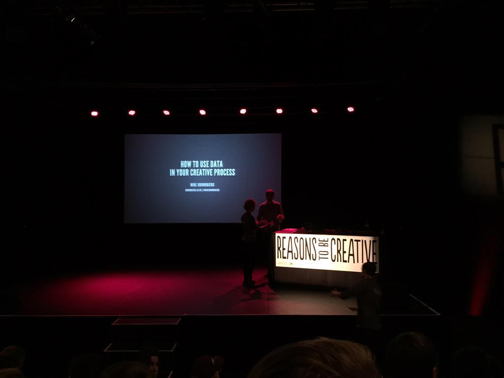 logologouk's tweet photo. First show of the day #reasonstobecreative and nice gone to the wrong talk. #confusingnames http://t.co/K534UE3o1X