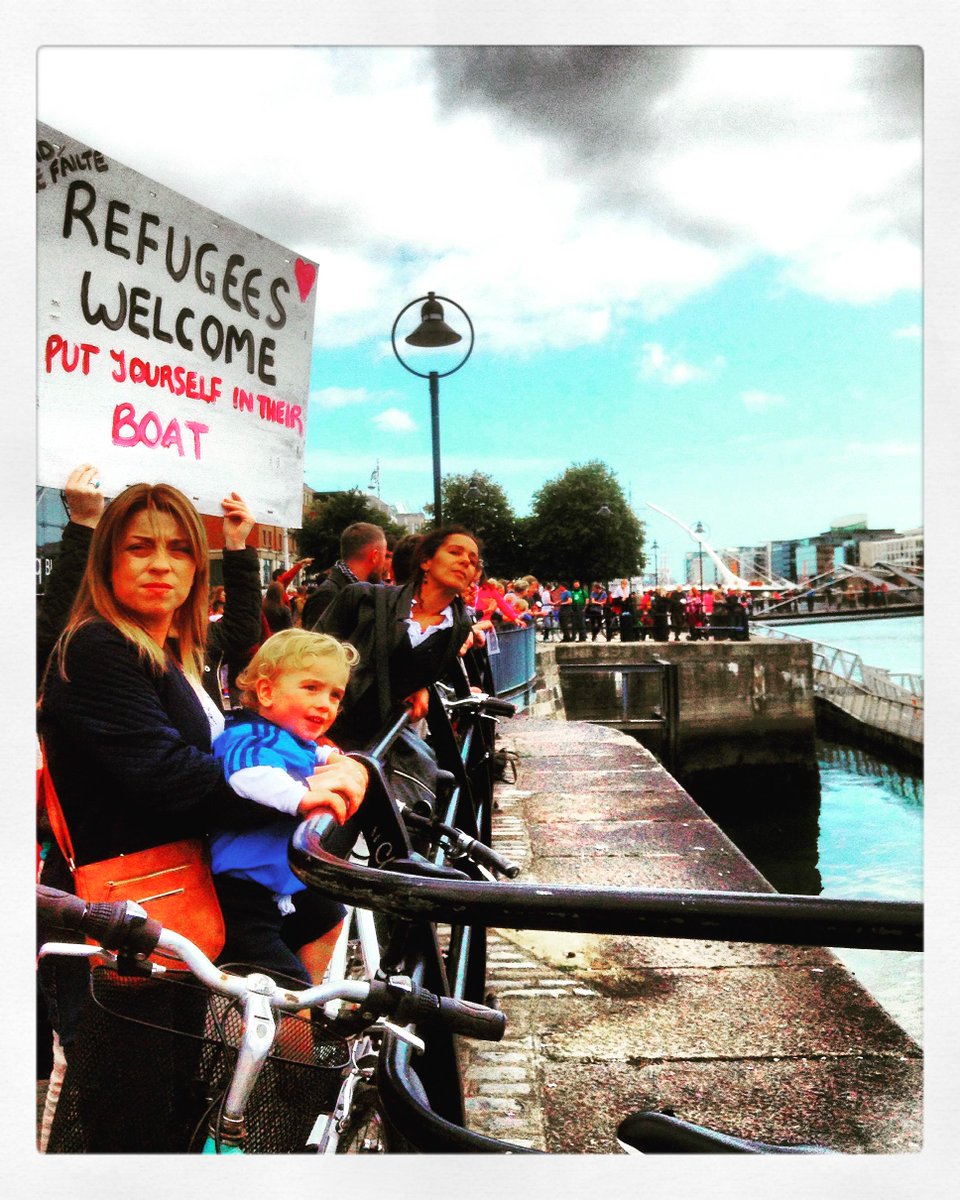 Krmel19's tweet image. &quot;ALL ARE WELCOME&quot;.Famine Memorial~05/09/2015~ Dublin, Ireland @UpliftIRL #peace #unityofmankind #oneworld #noborders