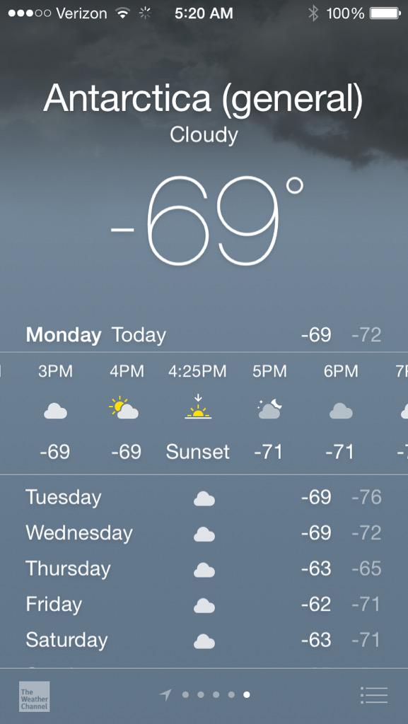 ThisIsCold's tweet photo. Sunset at 4:25pm. #AntarcticaLife #AntarcticaStuggle @HuskerPriest @scottyfwil @joealiano @NickBagoffunk @jimmyfallon http://t.co/J4KCo7MCs8