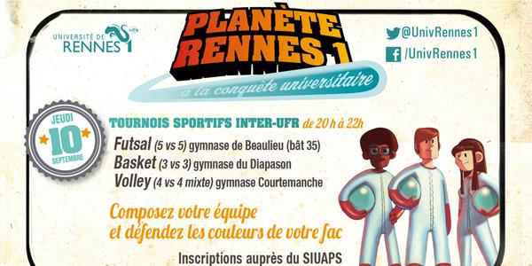 #TournoiSportif Composez votre équipe et défendez les couleurs de votre au fac ⚽🏀🏆
☎ Inscriptions 02 23 23 63 87